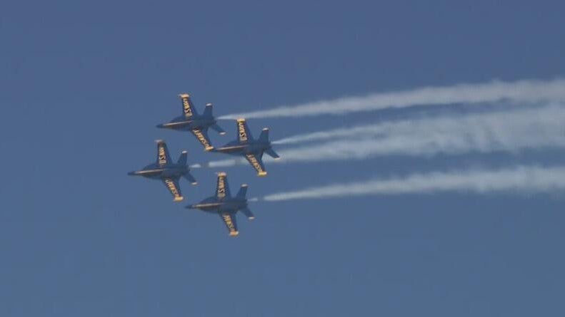 Blue Angels roar back over San Francisco after weather conditions threaten Fleet Week show — CBS Bay Area (KPIX), Saratoga Arts news