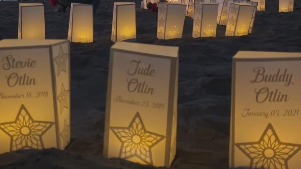 At San Francisco's Baker Beach, a wave of light honors babies lost too soon — CBS Bay Area (KPIX), Saratoga Community news