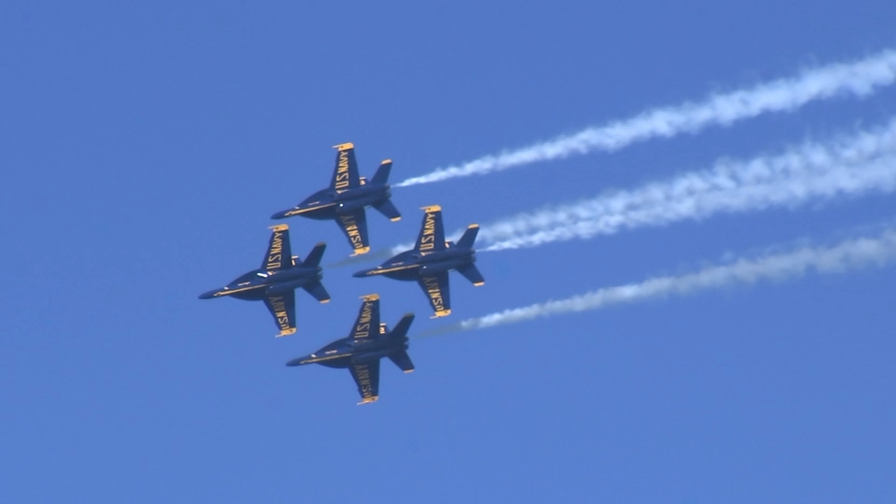Blue Angels roar back over San Francisco Bay after Friday fog delay
— ABC 7 Bay Area