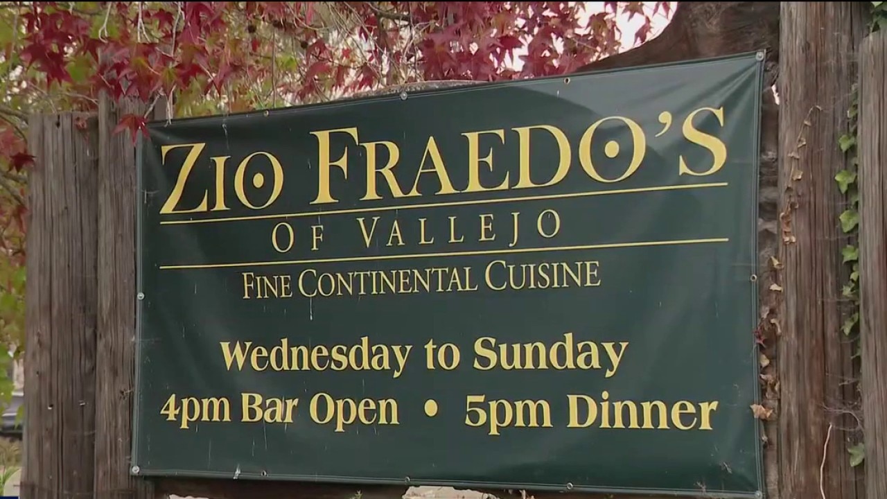 Zio Fraedo’s waterfront restaurant to close Vallejo location after 20 years — KTVU FOX 2 Bay Area, Saratoga Dining news