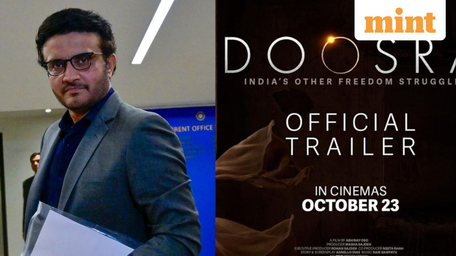 Sourav Ganguly vs ‘Doosra’: Delhi HC seeks filmmaker's response over cricketer's personality rights plea; what we know — Mint India, Saratoga Technology news